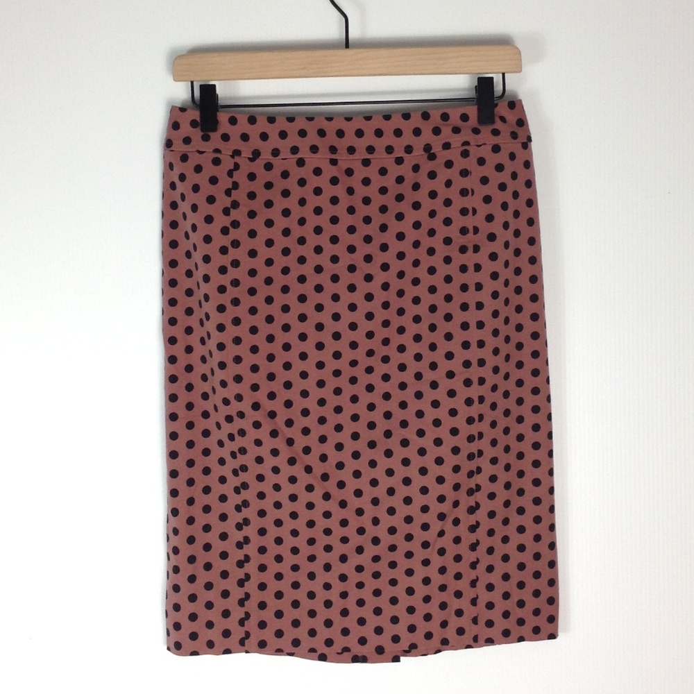 LOFT fitted skirt with dots